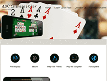 Tablet Screenshot of abcchinesepoker.com